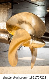 Brass propeller ship monument in Chonburi Thailand