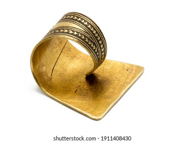 Brass Ring With Ancient Persian Pattern