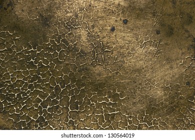 Brass Texture, Old Metal Background.