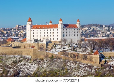 Bratislava - The Castle In Winter Light.