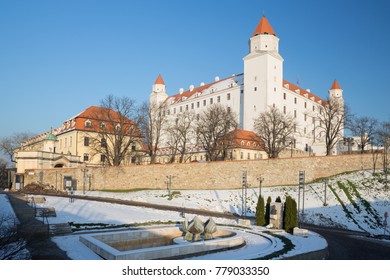 Bratislava - The Castle In Winter Light.