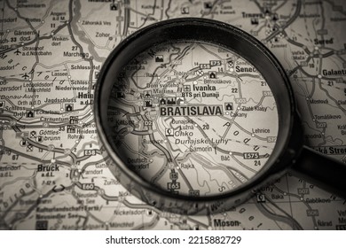 Bratislava On The Europe Map