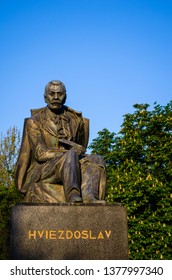 Bratislava, Slovakia 04.21.2019: Statue Of Pavol Országh Hviezdoslav