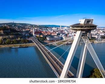 Bratislava, Slovakia - 12 10 2020: Apollo Bridge