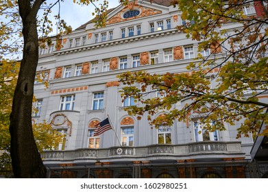 Bratislava, Slovakia. 2019/11/4. United States Embassy In 