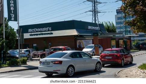 Bratislava, Slovakia - August, 4, 2022 : Exterior Of McDonald's Store In Bratislava. Slovakia.