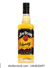 BRATISLAVA, SLOVAKIA - february 27, 2017, bottle of  JIM BEAM honey