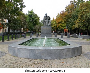 Bratislava / Slovakia - October 7, 2015: Monument To Pavol Országh Hviezdoslav In Old Town Of Bratislava.