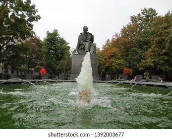 Bratislava / Slovakia - October 7, 2015: Monument To Pavol Országh Hviezdoslav In Old Town Of Bratislava.