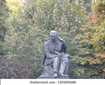 Bratislava / Slovakia - October 7, 2015: Monument To Pavol Országh Hviezdoslav In Old Town Of Bratislava.