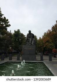 Bratislava / Slovakia - October 7, 2015: Monument To Pavol Országh Hviezdoslav In Old Town Of Bratislava.