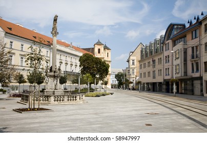 Bratislava - SNP Square And St. Mary Baroque Column