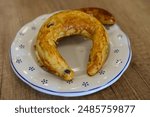 Bratislavske Rozky also called Pressburg or Bratislava Rolls, a Crescent Shaped Pastry filled with Poppy Seed