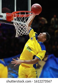 Braunschweig, Germany, December 14, 2019: Basketball Player Karim Jallow In Action During Warmup Session Before The Basketball BBL Pokal Match Between Lowen Braunschweig And Brose Bamberg