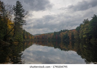 Bray Lake At Mount Tom In He Fall.