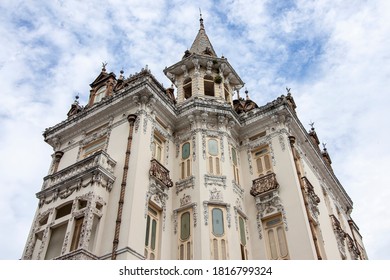 Belém / Pará / Brazil - 01 09 2014: Architecture Details Of The Historical Bolonha's Mansion.