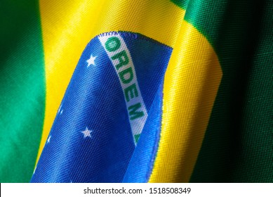 
Brazil Flag Fabric Texture Detail