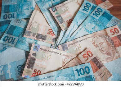 Brazil money reais - Shutterstock ID 492594970