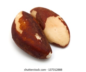 Brazil Nuts Isolated On White Background