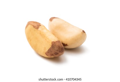 Brazil Nuts Isolated On White Background