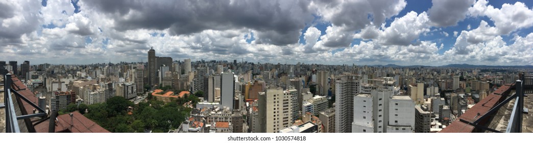 Brazil Sao Paulo Republica’s Square aerial view