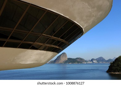 Niterói, Brazil, September 26, 2009.
MAC - Museum Of Contemporary Art Of Niterói In The State Of Rio De Janeiro.