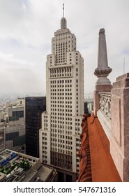 Brazil, State Of Sao Paulo, City Of Sao Paulo, Altino Arantes Building Viewed From The Martinelli Building.