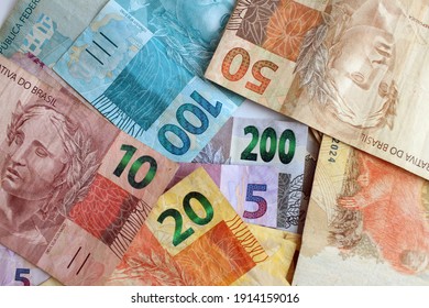 Lot of Brazilian Banknote Money	