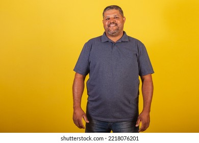 Brazilian Black Man, Adult Smiling Looking At Camera.