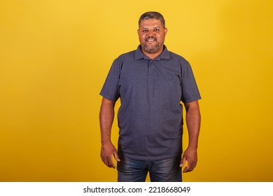 Brazilian Black Man, Adult Smiling Looking At Camera.