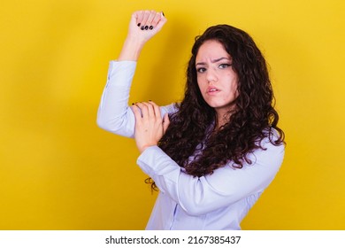 Brazilian Caucasian Woman, Showing Muscle, Militancy, Empowered Women.