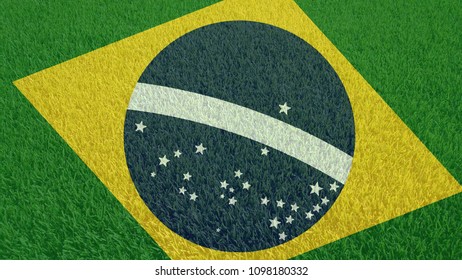 Brazilian flag and symbol 
