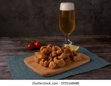 Brazilian Pork Rind With Cold Beer