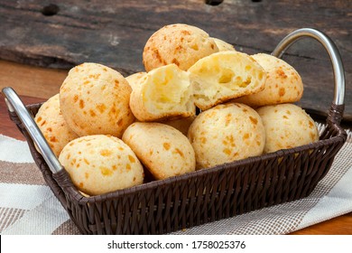 Brazilian snack, traditional cheese bread from Minas Gerais - pao de queijo
