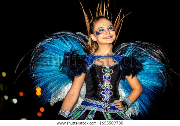 Brazilian Teen Wearing Samba Costume Beautiful Stock Photo Edit Now