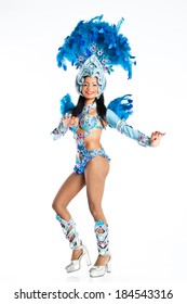 Brazilian Wearing Samba Costume