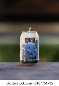 BRB Can Of Beer American Pale Ale. New Zealand Brewing Company. January 2020, Hawke's Bay, New Zealand