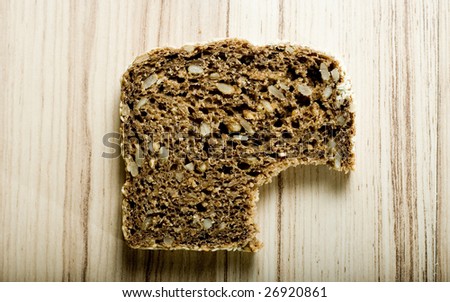 bitten into Bread
