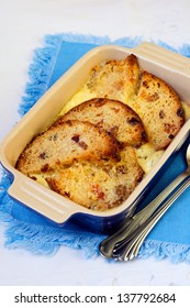 Bread And Butter Pudding In A Tin