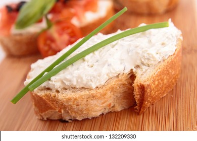 Bread With Cheese Spread