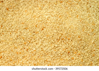 Bread Crumbs Food Background Texture. Shot In Studio