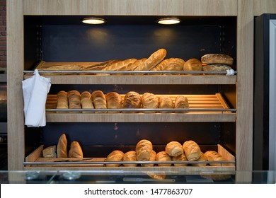 Bread exposed in a bakery