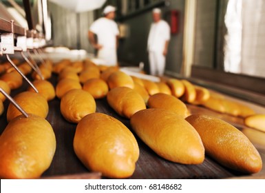 Bread factory surveillance Stock Photo
