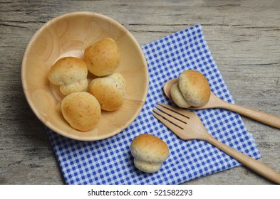 bread and fork and spoon