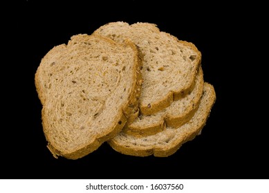 Bread Isolate On Black