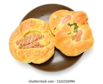 Bread isolated on white