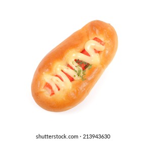 bread  isolated on white background