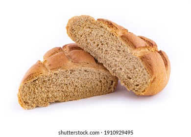 Bread made from barley malt isolated on white background - Shutterstock ID 1910929495