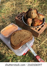 Bread And Meet Bbq Outdoor