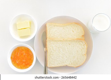 Bread Milk Butter Marmalade